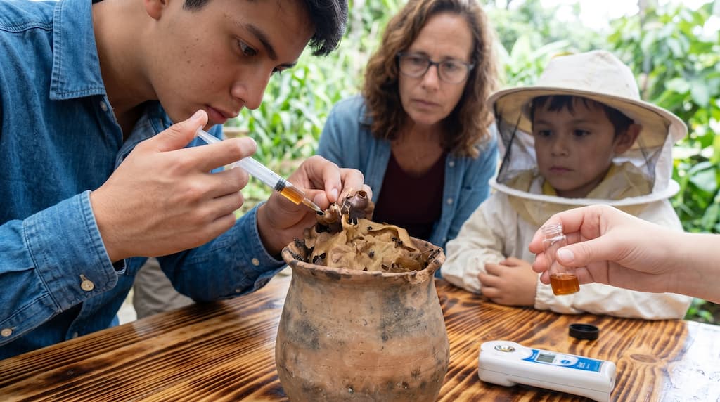 Miel Virgen Táxkat — abejas meliponas de Cuetzalan